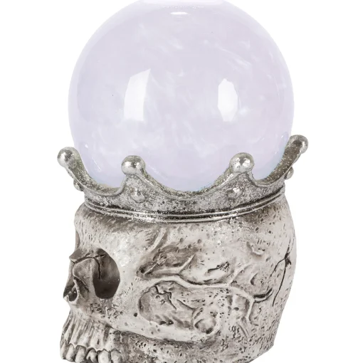 Party City Light-Up Smoky Led Plastic Skull Water Globe, 7.5In| Decorations
