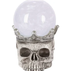 Party City Light-Up Smoky Led Plastic Skull Water Globe, 7.5In| Table Décor & Centerpieces