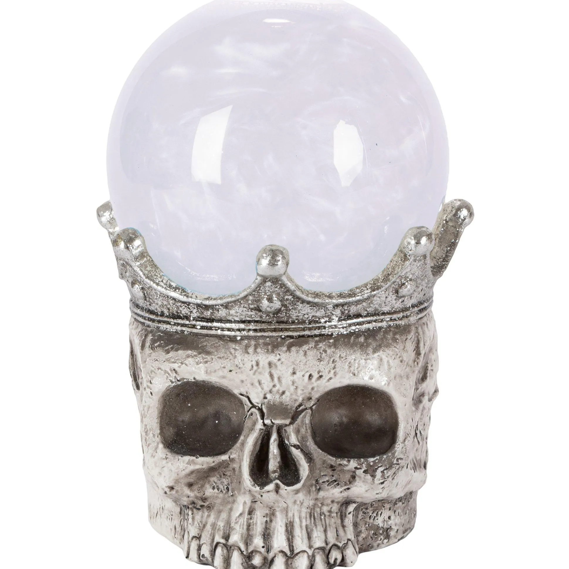 Party City Light-Up Smoky Led Plastic Skull Water Globe, 7.5In| Table Décor & Centerpieces