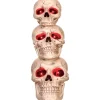 Party City Light-Up Three Skulls Totem Decoration, 27.5In| Skeletons