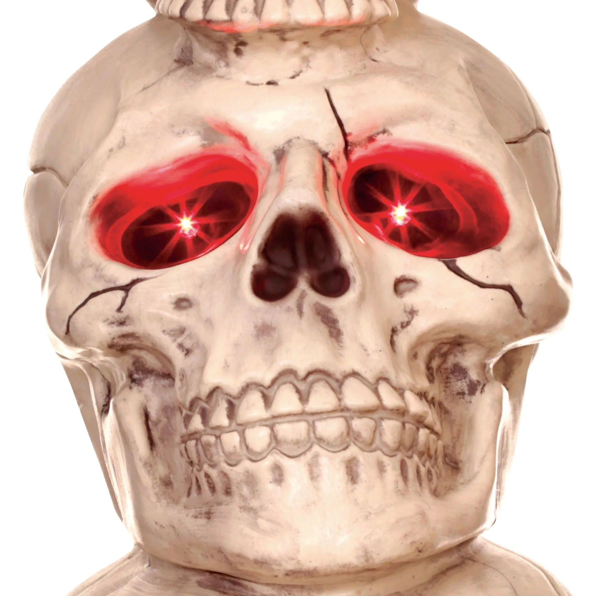 Party City Light-Up Three Skulls Totem Decoration, 27.5In| Skeletons