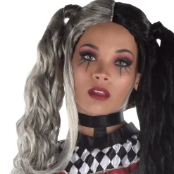 Best Sale Long Black & Gray Pigtail Wig Wigs