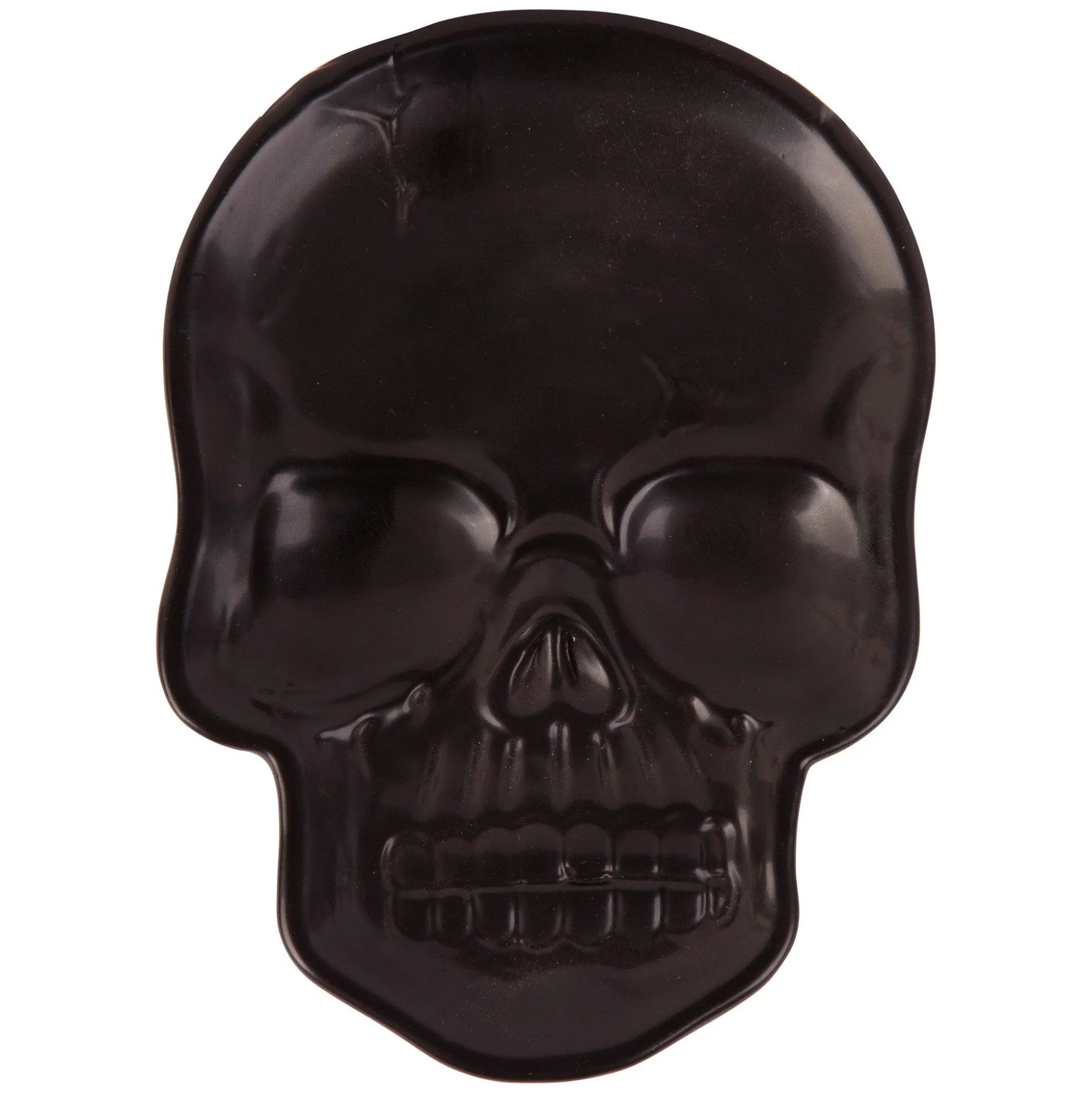 Party City Matte Black Stone Skull Spoon Rest, 4.6In X 6.3In| Home Décor