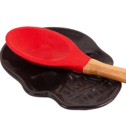 Party City Matte Black Stone Skull Spoon Rest, 4.6In X 6.3In| Home Décor