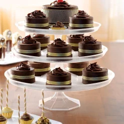 Party City Medium Plastic Cake Stand| Bakeware