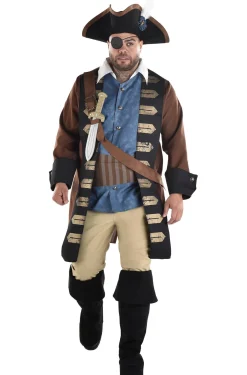 Fashion Men's Shipwreck Pirate Plus Size Costume Men Pirate
