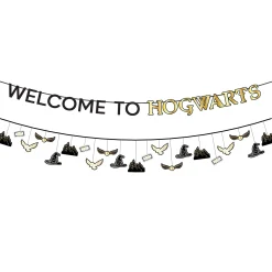 Party City Metallic Harry Potter Cardstock Banners, 12Ft, 2Ct| Window & Wall Décor