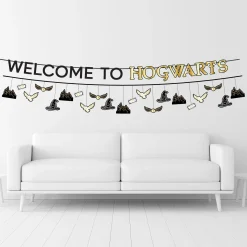 Party City Metallic Harry Potter Cardstock Banners, 12Ft, 2Ct| Decorations