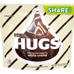 Online Milk Chocolate & White Creme Hugs Share Pack Chocolate Candy