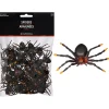 Party City Mini Plastic Spiders, 1.5In X 2In, 48Ct| Favors & Favor Bags