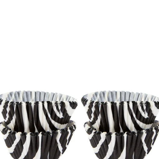 Flash Sale Mini Zebra Print Baking Cups 100Ct Baking Cups