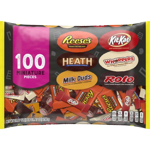 Party City Miniature Chocolate Candy Mix, 27.87Oz, 100Pc| Trunk Or Treat