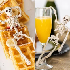 Party City Miniature Poseable Skeleton, 8In| Skeletons