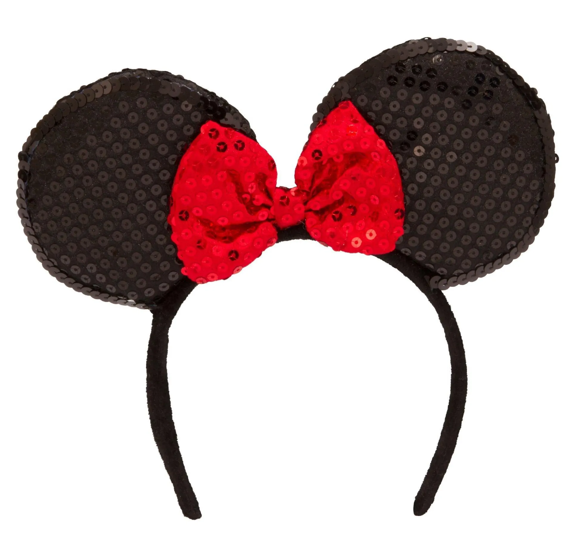 Store Minnie Mouse Sequin Bow Headband Headbands, Tails