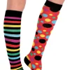 Store Mismatched Clown Knee-High Socks Tights