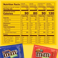 Clearance M&M's Lovers Chocolate Candies Variety Mix Bag, 30.35Oz, 55Pc - Caramel, Milk Chocolate, Peanut & Peanut Butter Chocolate Candy