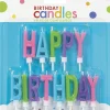 Best Sale Multicolor Bright Happy Birthday Toothpick Candle Set 13Pc Baking Supplies