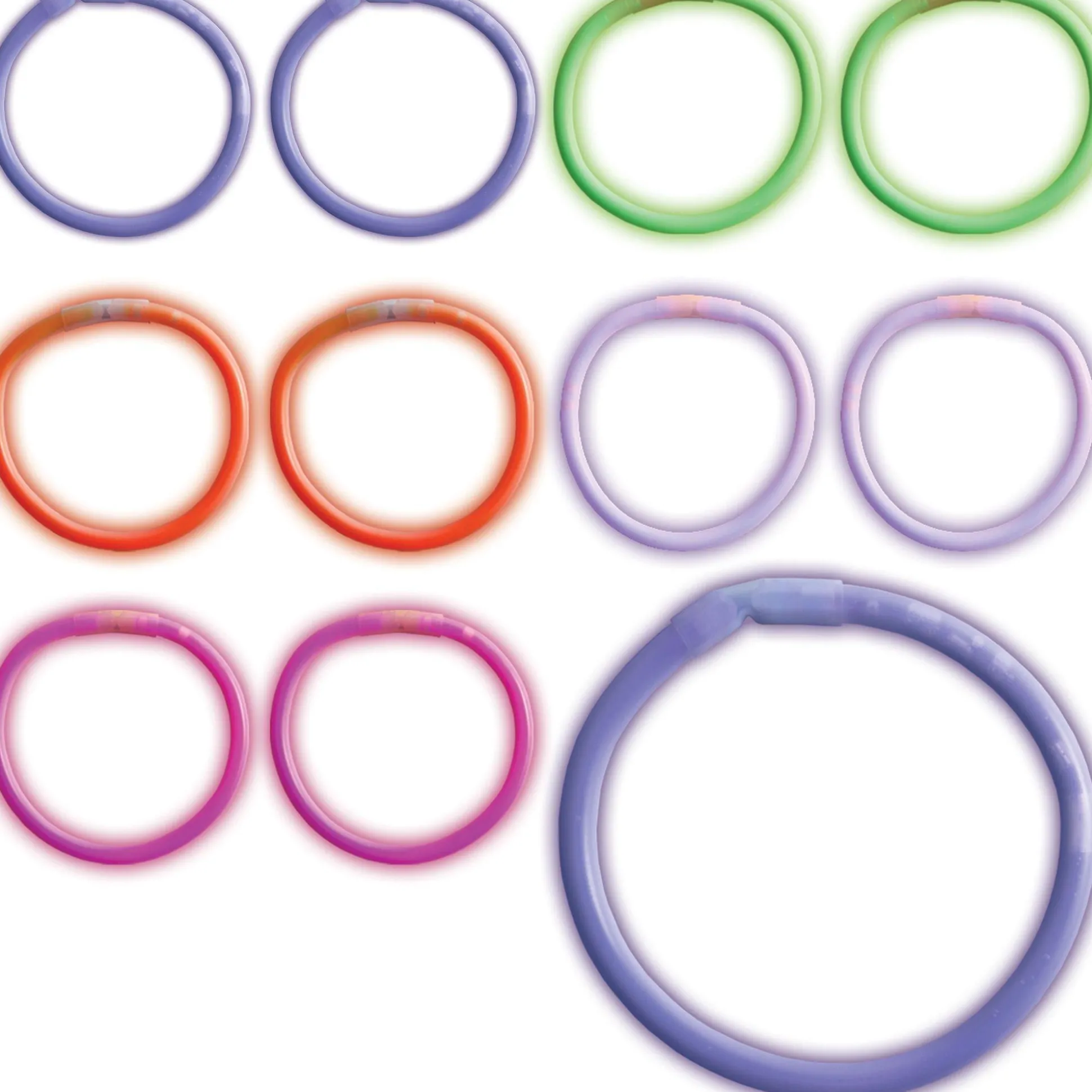 Party City Multicolor Glow Bracelets 80Ct| Glow Sticks & Safety Lights