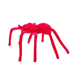 Party City Neon Pink Black Light Reactive Fabric Spider, 22.8In| Window & Wall Décor