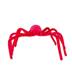 Party City Neon Pink Black Light Reactive Fabric Spider, 22.8In| Window & Wall Décor