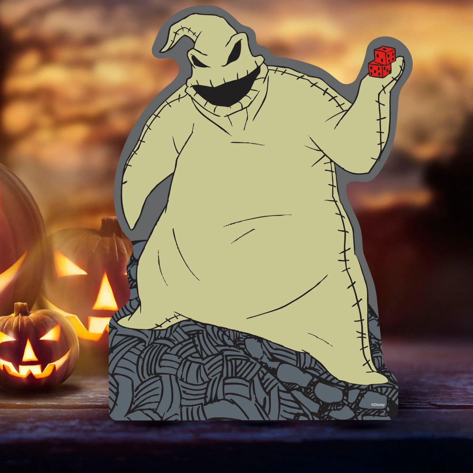 Party City Oogie Boogie Centerpiece Cardboard Cutout, 18In - Disney The Nightmare Before Christmas| Table Décor & Centerpieces