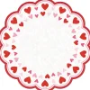 Cheap Pink & Red Heart Paper Doilies, 12In, 12Ct Baking Supplies
