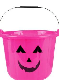 Party City Pink Jack-O'-Lantern Treat Bucket| Trunk Or Treat
