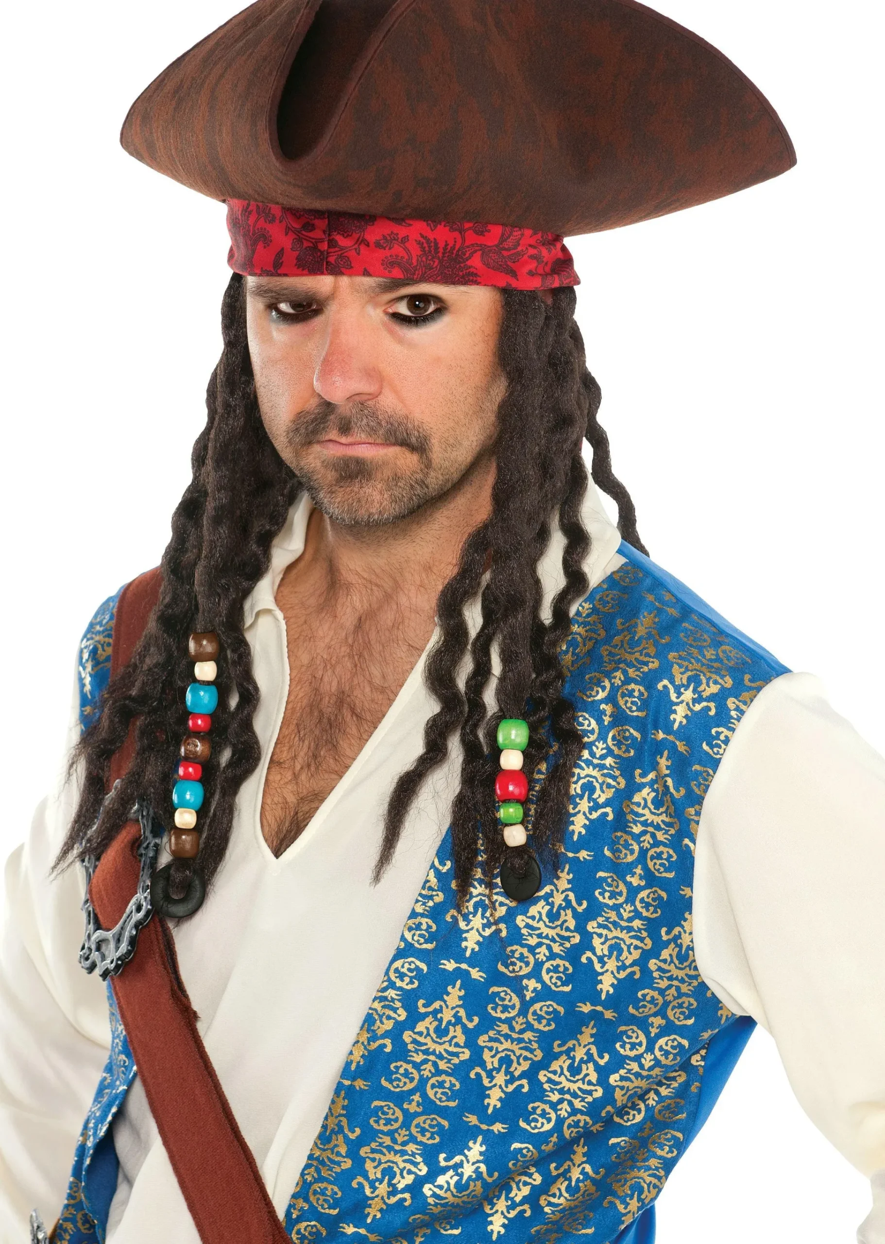 Clearance Pirates Of The Caribbean Hat With Braids Hats