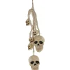 Party City Plastic Hanging Skulls, 19In| Skeletons
