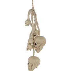 Party City Plastic Hanging Skulls, 19In| Skeletons