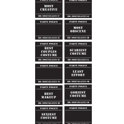 Party City Police Lineup Scene Setter With Photo Booth Props 14Pc| Window & Wall Décor