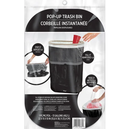 Party City Pop-Up Trash Bin| Boneyard Glam