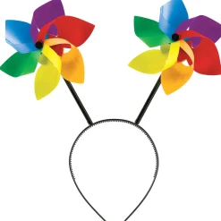 Flash Sale Rainbow Pinwheel Head Bopper Headbands, Tails