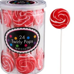 Flash Sale Red & Yellow Team Colors Swirly Lollipops, 48Ct - Cherry & Lemon Candy Buffet By Color