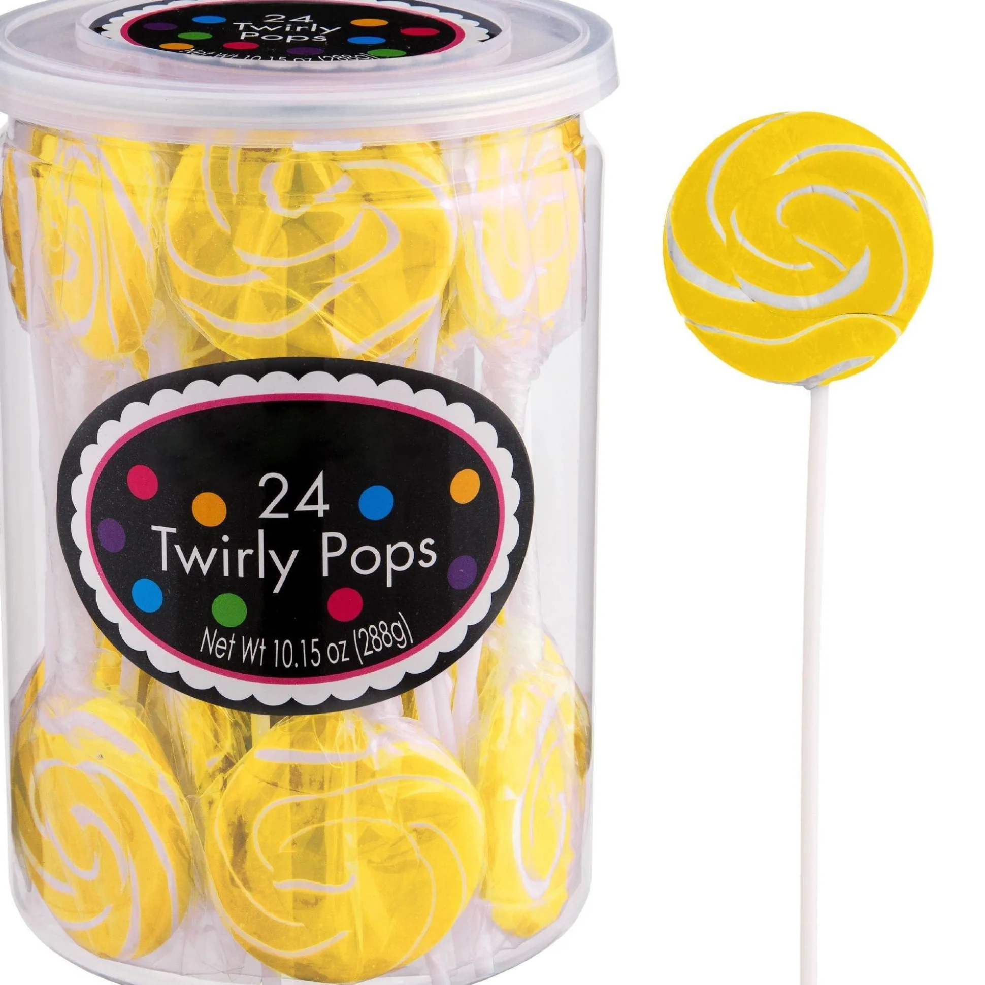 Flash Sale Red & Yellow Team Colors Swirly Lollipops, 48Ct - Cherry & Lemon Candy Buffet By Color