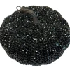 Party City Rhinestone Black Plastic Pumpkin, 7.3In X 5.2In| Home Décor