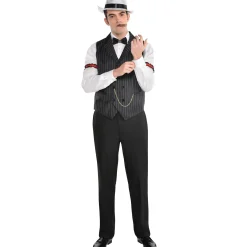 Discount Roaring 20S Gangster Vest For Adults Men Decades