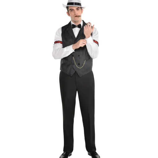 Discount Roaring 20S Gangster Vest For Adults Men Decades