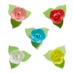 Clearance Rose Icing Decorations 9Ct Baking Supplies