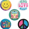 Cheap 60S Hippie Festival Buttons 5Ct Jewelry