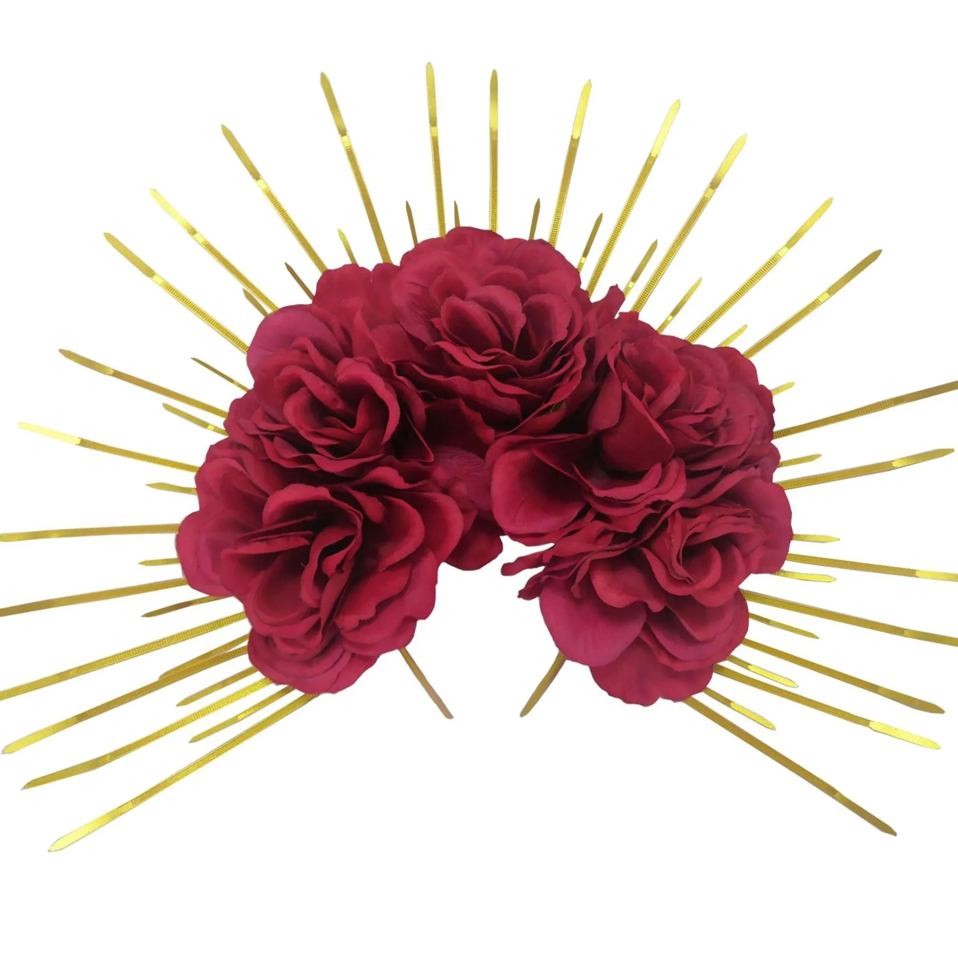 Store Saintly Ghost Red Floral Headband Headbands, Tails