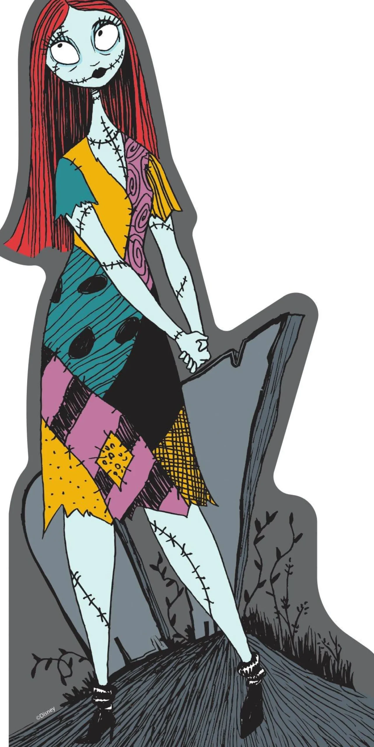 Party City Sally Cardboard Cutout, 3Ft - Disney The Nightmare Before Christmas| The Nightmare Before Christmas