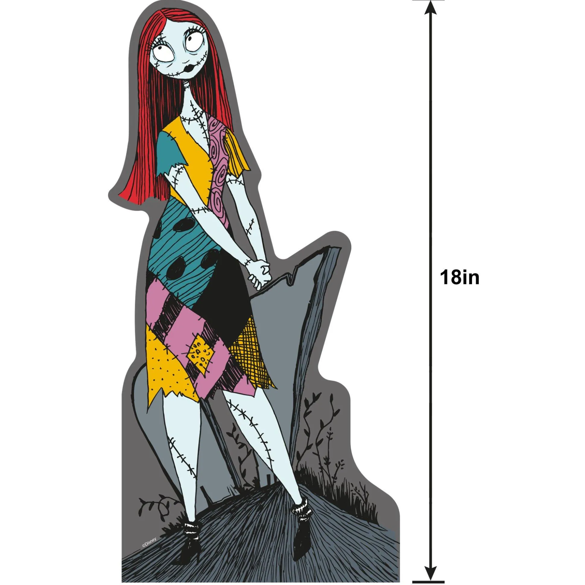 Party City Sally Centerpiece Cardboard Cutout, 18In - Disney The Nightmare Before Christmas| The Nightmare Before Christmas