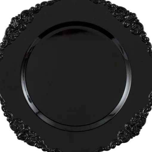 Party City Shocktails Plastic Charger| Boneyard Glam