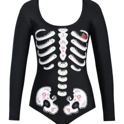 Flash Sale Skeleton Bodysuit - Day Of The Dead Women Scary