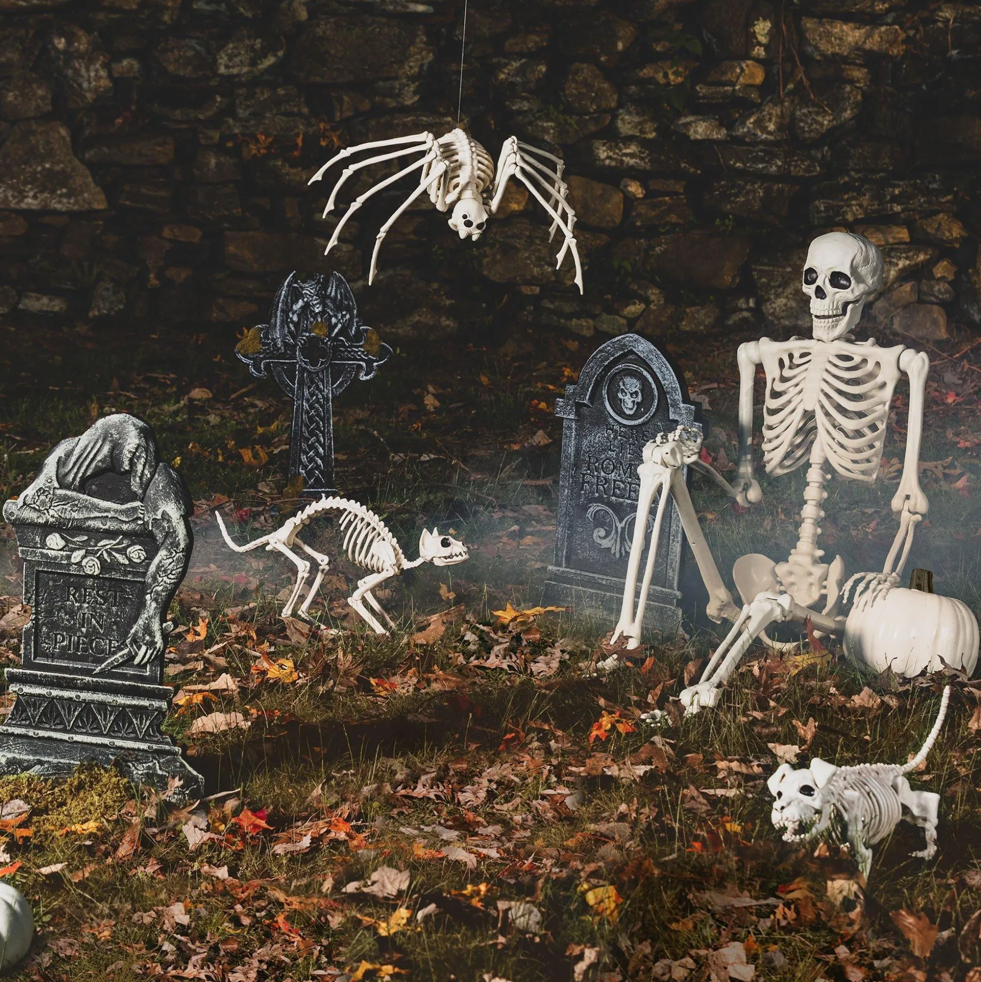 Party City Skeleton Cat Decoration, 18In X 10.25In| Boneyard Glam