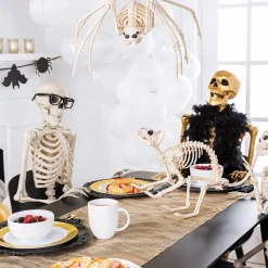 Party City Skeleton Cat Decoration, 18In X 10.25In| Skeletons