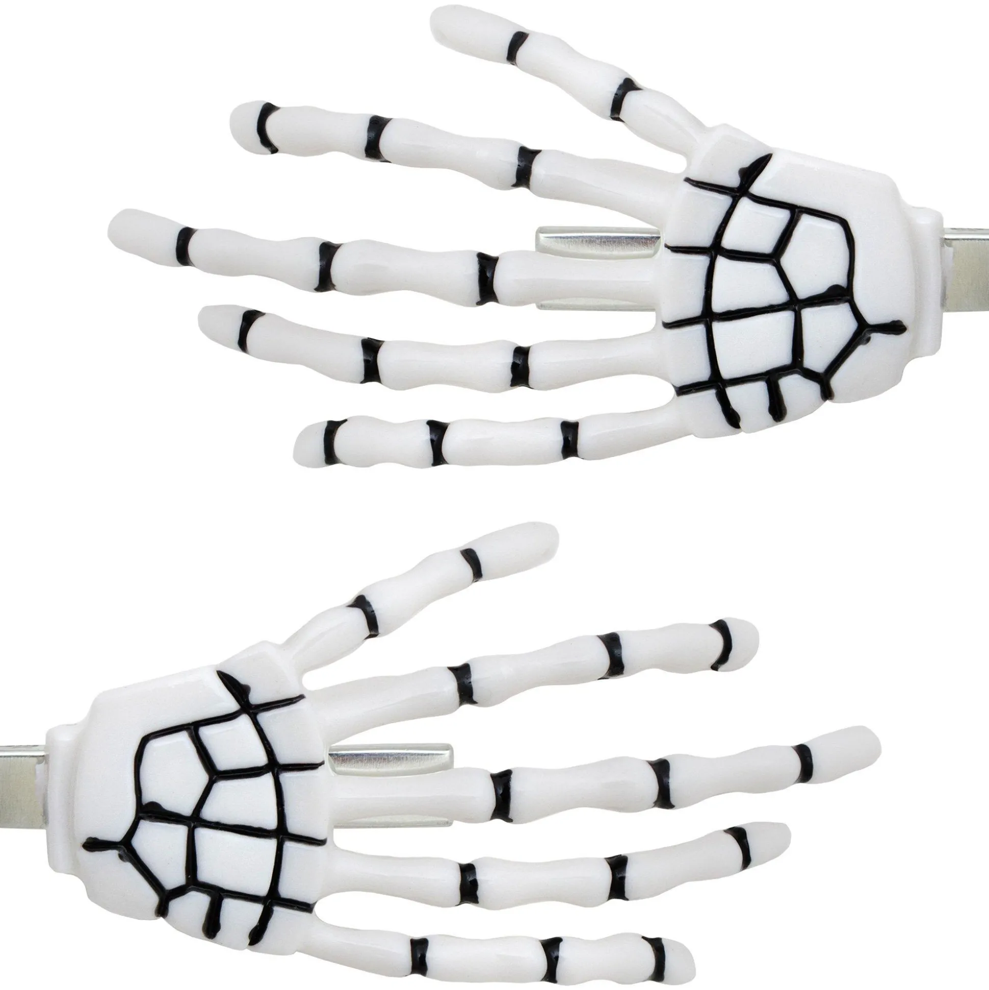 Best Skeleton Hand Hairclips, 2Pc Headbands, Tails