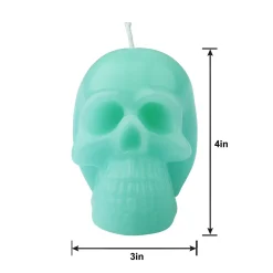 Party City Skull Candle, 3In X 4In| Home Décor