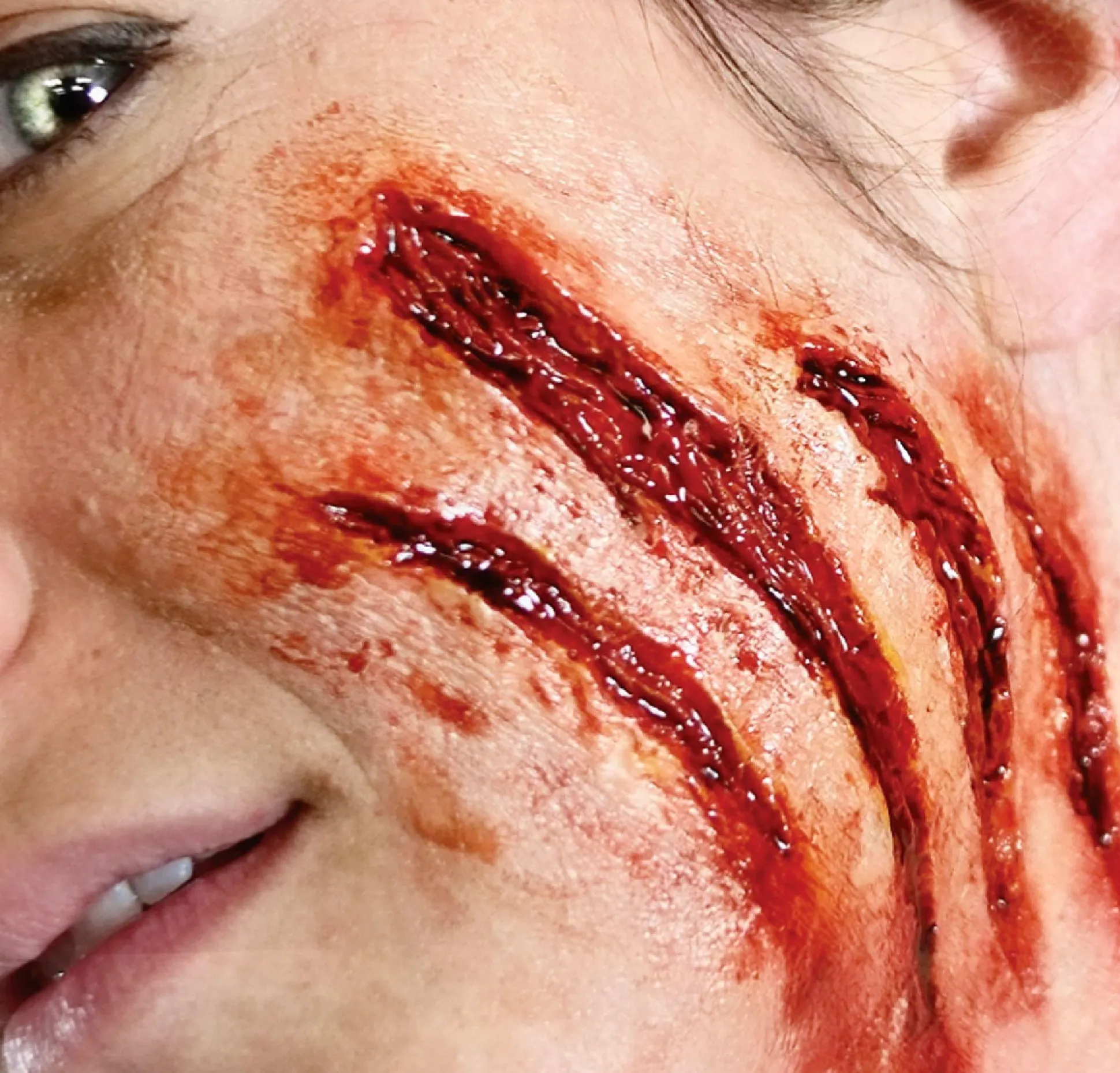 Cheap Slash Wound Prosthetic- Tinsley Transfers Makeup